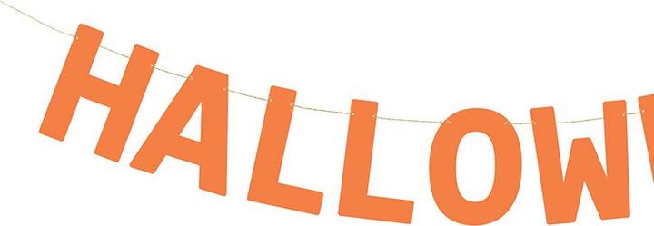 Produktbild Partydeco Banner Halloween, 2.5 m, orange (1 pkt / 1 pc.) (1 Stk.)