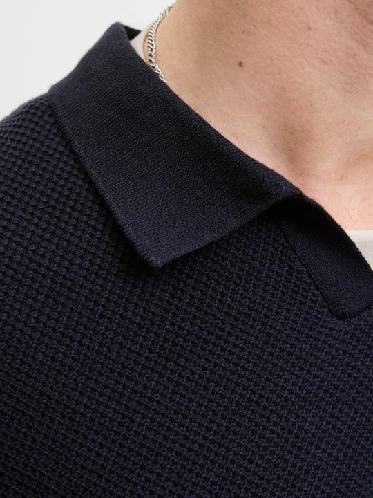 Actual product image Jack & Jones Jprblaeaston Knit Split Neck Ls Sn (XL)