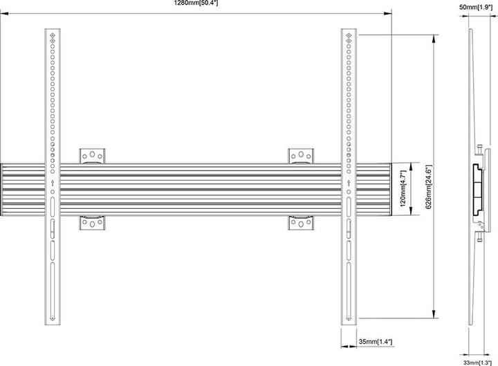 Immagine prodotto Multibrackets M Wallmount Pro MBW1U (Muro, 120", 100 kg)