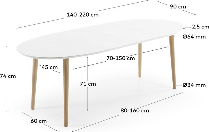 Actual product image Kave Home Oakland (90 x 140 cm)