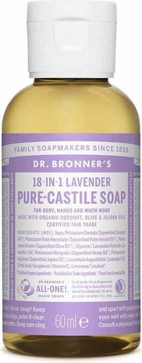 Actual product image Dr. Bronner's 18-In-1 (Liquid soap, 60 ml)