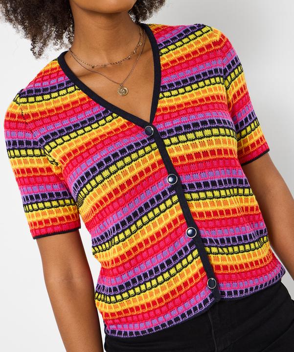 Produktbild Joe Browns Bold Stripe Short Sleeve Cardigan (44)