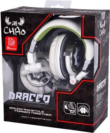 Actual product image Thermaltake Gaming Headphone Headset Dracco *White* - CHAO - Headphone Series (Cable)