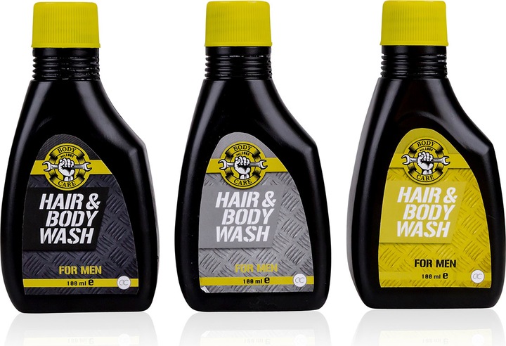 Actual product image Accentra Hair- & Body Wash BATH & BODY TOOLS in bottle (optics: motor oil bottle), 100ml, fragrance: Musk, 3