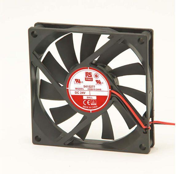 Produktbild RS PRO Lüfter 80x80x15mm 24VDC 4,6W 52,7m³/h (80 mm)