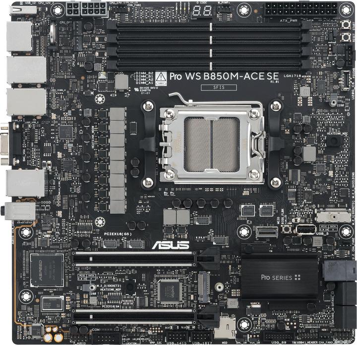 ASUS Płyta główna PRO WS B850M-ACE SE AM5 AMD (AM5, AMD B850, mATX)