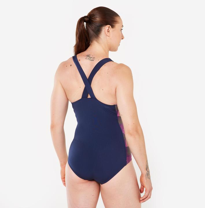 Actual product image Nabaiji Badeanzug Damen - Kelly blau/rosa (46, 48)