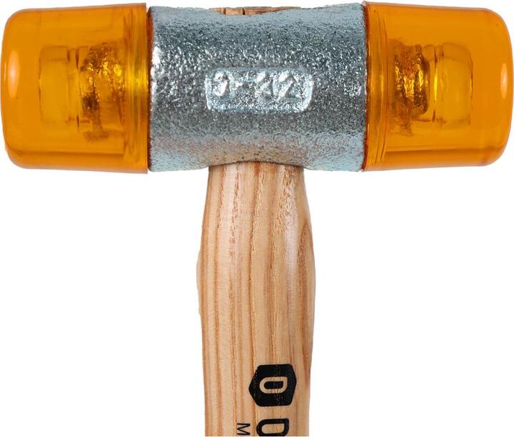Produktbild Dönges Kunststoffhammer mit lackiertem Eschenstiel, 32 mm, gelb (340 g)