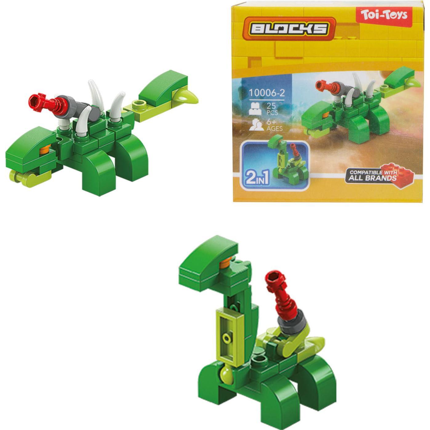 Toi-Toys Bausteine ​​Bausteine ​​Dino Roboter