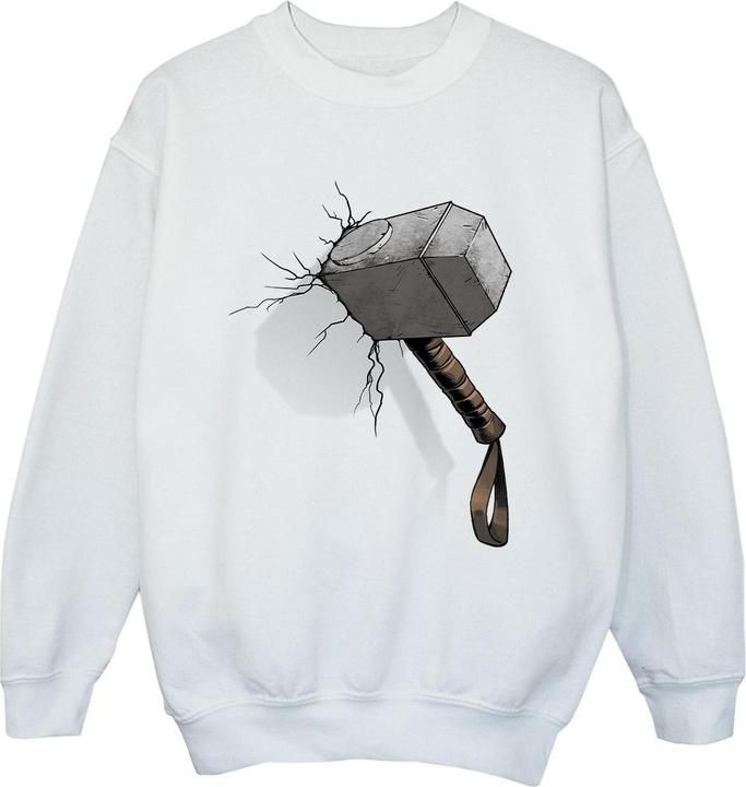 Actual product image Marvel Boys Thor Hammer Crack Sweatshirt (104)