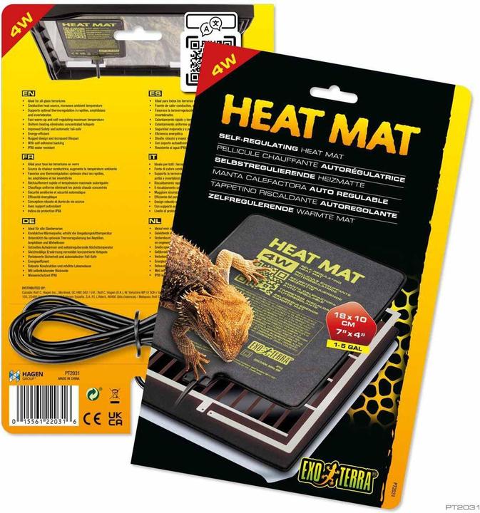 Exo Terra Exoterra - Heat Mat Exoterra 4W - Self-Regulated - 18x10 cm (4 W)