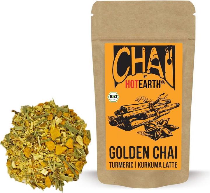 Actual product image Hot Earth Golden Chai | Turmeric Latte | organic | Golden Milk (250 g)