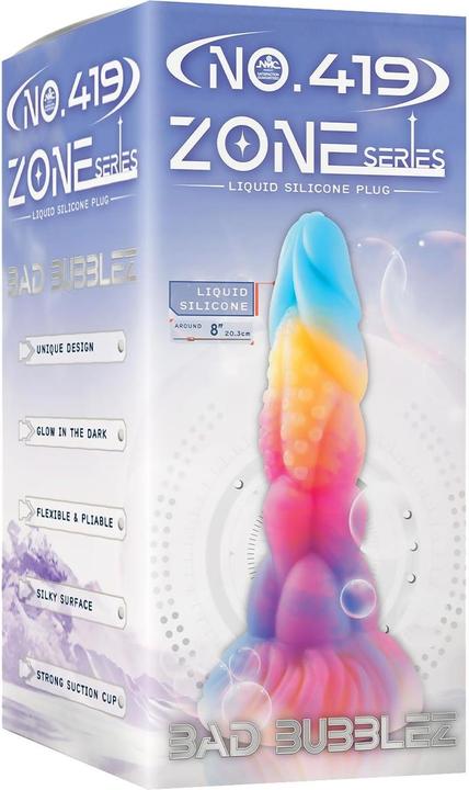 Image du produit NMC 8 inch silicone monster dildo glow in the dark
