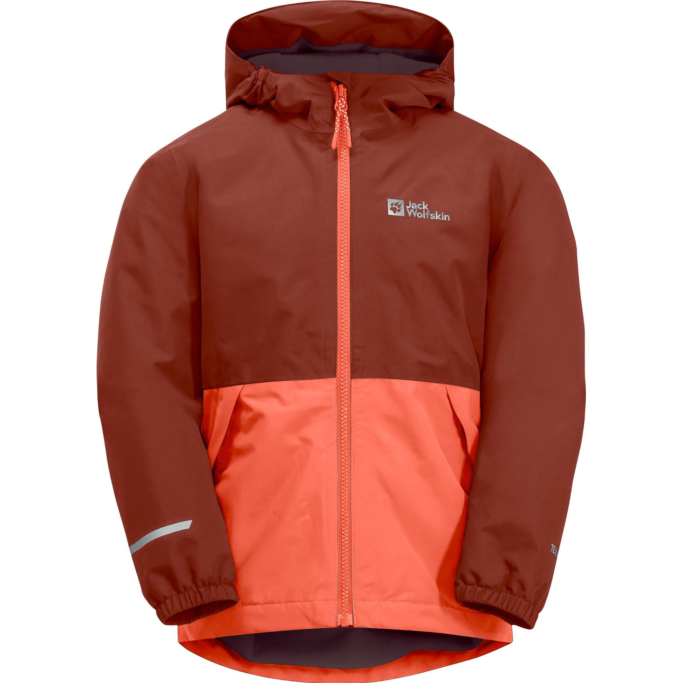 Jack Wolfskin, Unisex, Jacke, Kid's Snowy Days Jacket (164), Rot, 164