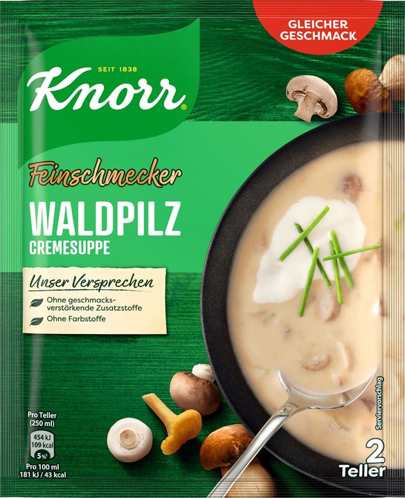 Produktbild Knorr Feinschmecker Waldpilz Suppe ergibt 500 ml (500 ml)