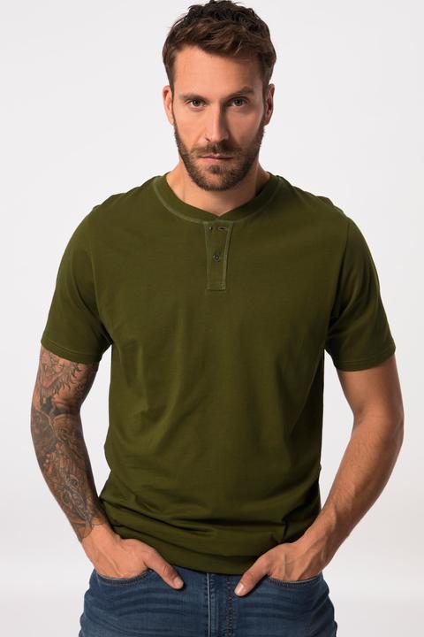 Produktbild JP1880 Henley, Bauchfit, Halbarm, Rundhals (6XL)