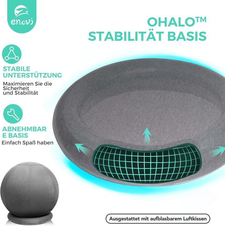 Immagine prodotto Enovi Sitzball mit Basis (70 cm)