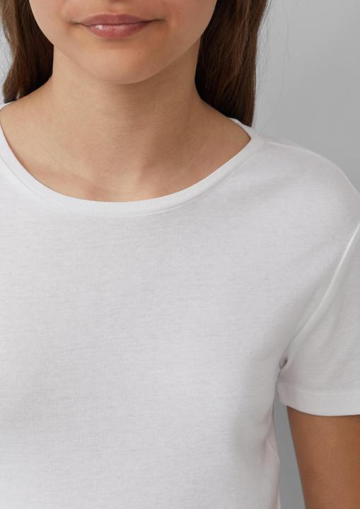 Immagine prodotto S.Oliver T-Shirt Verkürztes T-Shirt im Slim Fit aus Rippware (146, 152)