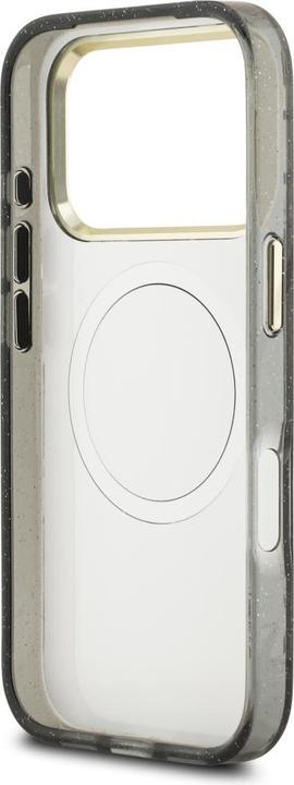 Immagine prodotto Guess Case Magsafe IML Case Glitter Flowers And Triangle With Metal Camera Frame And Buttons For iPh (Apple iPhone 17 Pro Max)