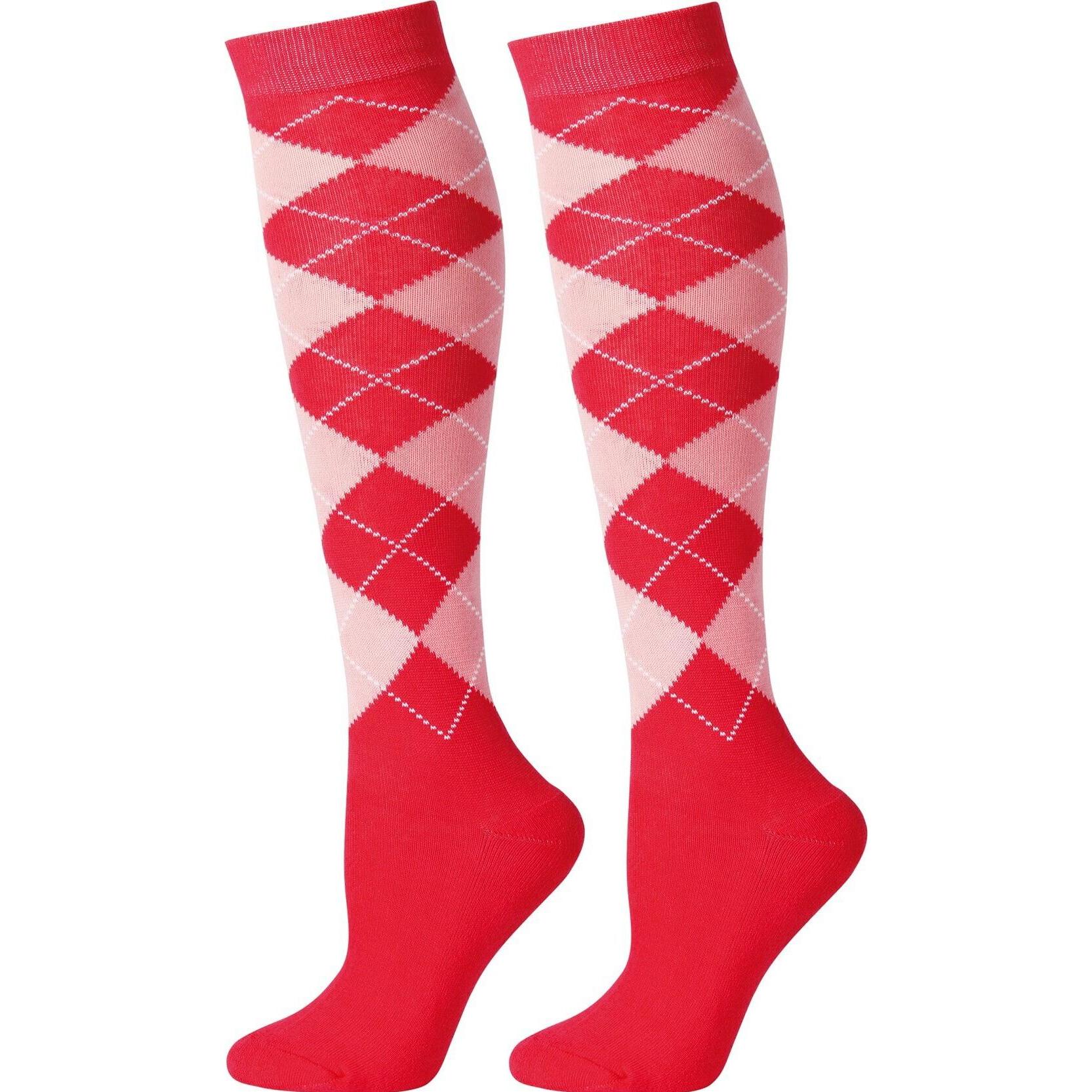 Harry's Horse, Herren, Socken, ocken harry' hore argyle, Rosa, (S, M, L)