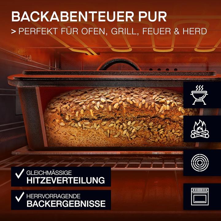Produktbild Besok Gusseisen-Brotbackform mit Gärkorb & Teigmesser