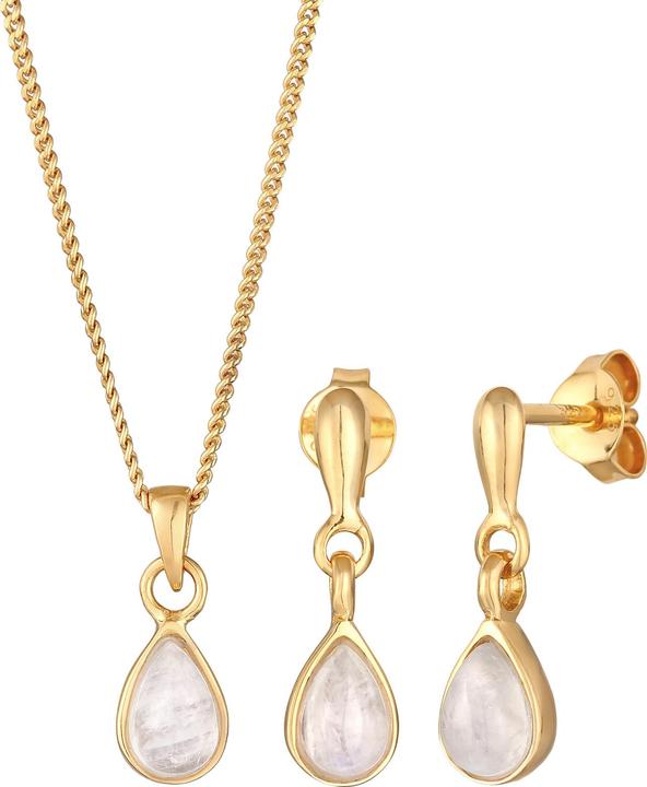 Produktbild Elli Edelstein Ohrhänger, Edelsteinkette (925 Sterling Silber)