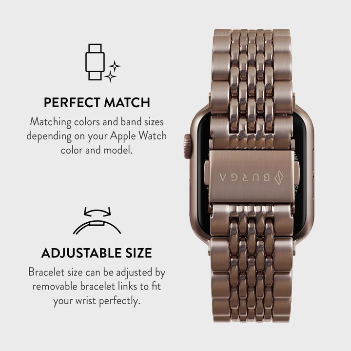 Produktbild Burga Apple Watch Band Chic Royal Rose Gold 38mm / 40mm / 41mm (Edelstahl 304)
