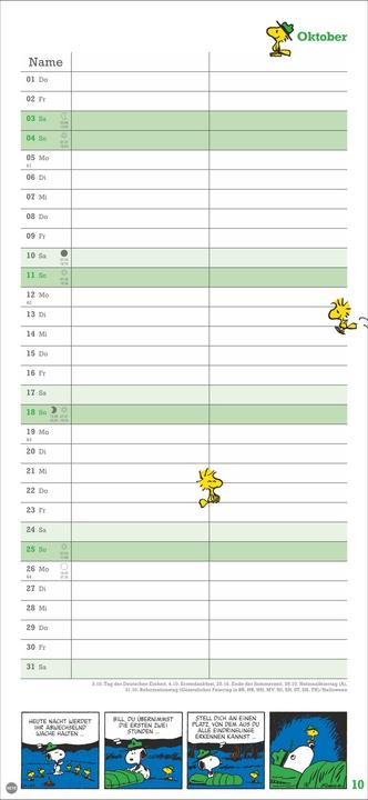Actual product image Peanuts Planer Wir zwei 2026 (Hardcover, German)