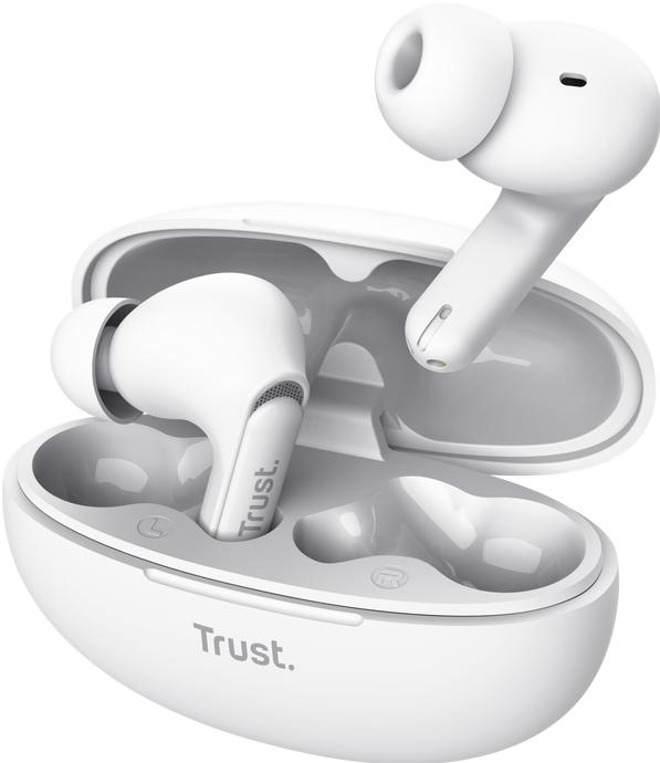 Produktbild Trust Yavi Bt Enc Earbuds White (ANC, 23 h, Kabellos)