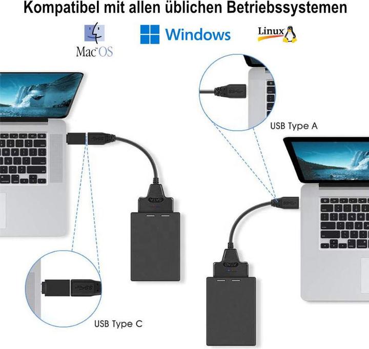 Immagine prodotto Hermex Adattatore da cavo Sata a USB