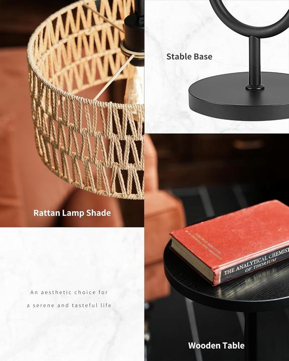 Produktbild Lampada da Terra con Tavolino Laterale e Porte USB (E27)