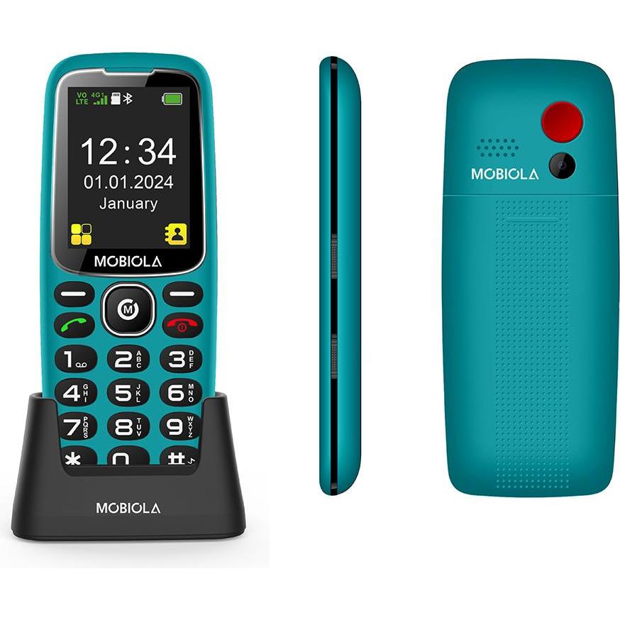 Vega Gsm-Telefon Mobiola Mb4120 4g-Telefon Für Senioren Türkis, Telefono