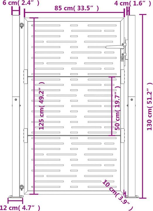 Image du produit vidaXL Gartentor