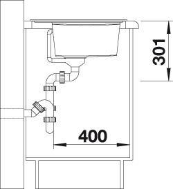 Produktbild Blanco ZENAR 45 S (Einbauspüle, 86 cm, 51 cm)