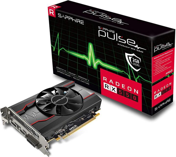 Actual product image Sapphire Radeon RX 550 Pulse (2 GB, GDDR5)