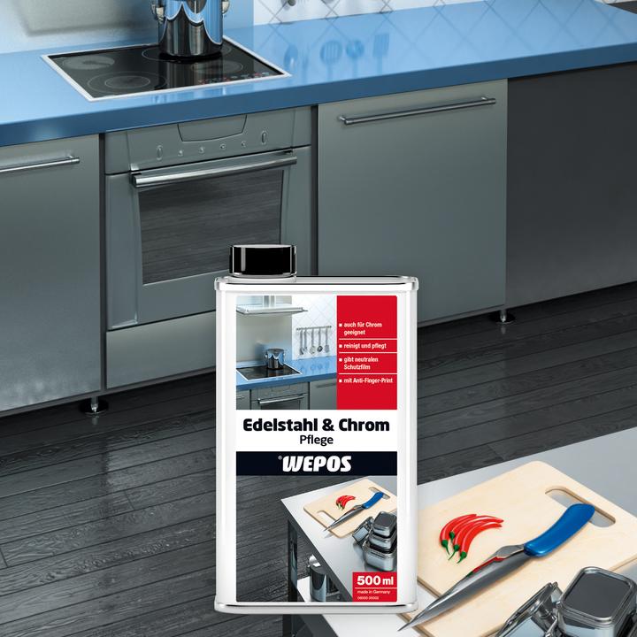 Produktbild Glutoclean Edelstahl- + Chrompflege 500 ml