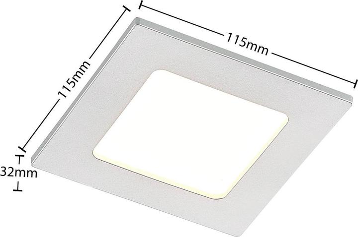 Immagine prodotto Prios Lampada da incasso Helina LED, argento, 11,5 cm (360 lm)