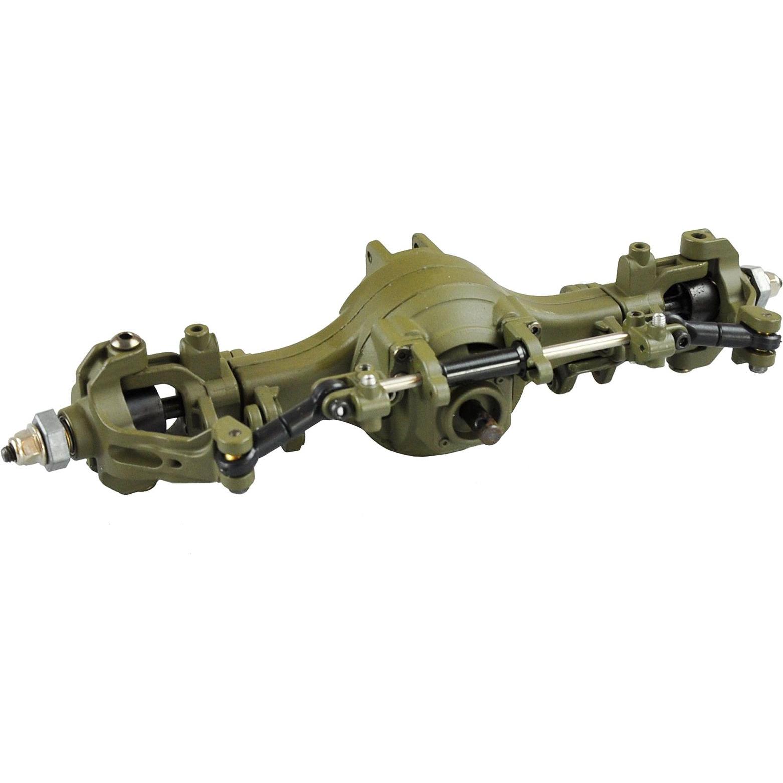 Amewi Assale sterzante 2 anteriore completamente montato per camion 8x8 verde