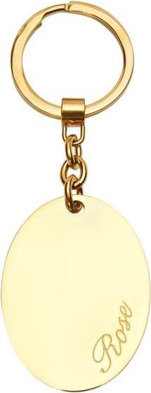 Actual product image HCA Schlüsselanhänger "Flower Garden" - Edelstahl vergoldet - Rose