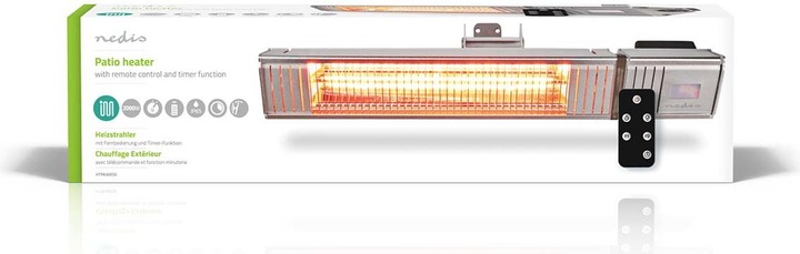 Immagine prodotto Nedis Riscaldatore radiante in alluminio HTPA30ESS (2000 W)