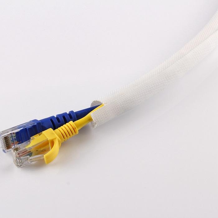 Produktbild Audioraq Kabelführung, weiss, in 25mKarton Abrollbox (Kabelschlauch, 2500 cm)