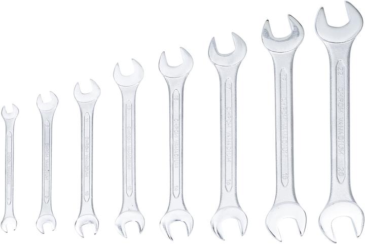 Produktbild BGS Doppel-Maulschlüssel-Satz (12 mm, 14 mm, 16 mm, 10 mm, 18 mm, 8 mm, 20 mm)