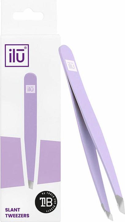Tools for Beauty T4B ILU Pinzetta per sopracciglia Pinzetta di precisione per la rimozione dei peli del viso (viola)