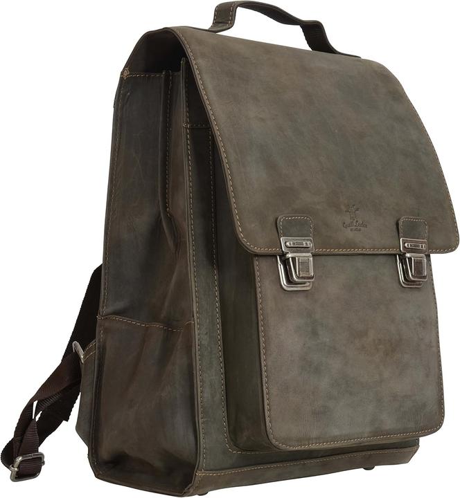 Produktbild Gusti Leder Lederrucksack für Stadt, Outdoor und Reise, klassisches Design, unisex, vielseitige Fächer