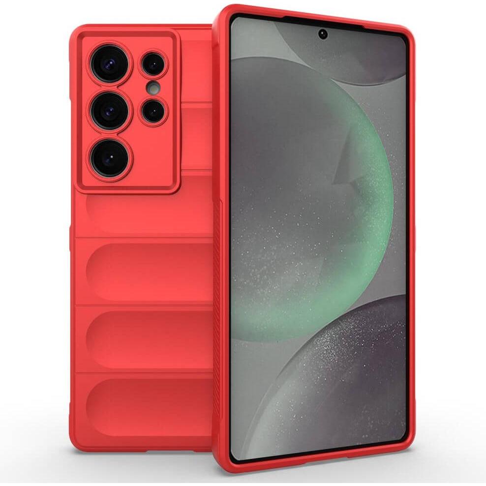 Cover-Discount Galaxy S25 Ultra - Rugged Protective Hülle (Samsung Galaxy S25 Ultra), Smartphone Hülle, Rot