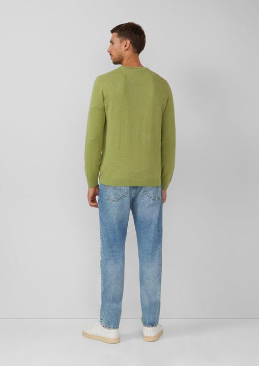 Produktbild s.Oliver Strickpullover Baumwollpullover mit Logo-Stickerei (XL)