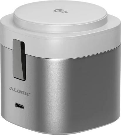 Actual product image Alogic PowerPod 4in1 Qi2 kabelloses Ladegerät weiss
