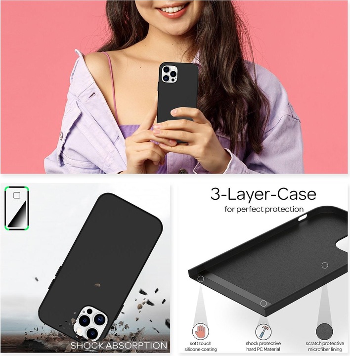 Actual product image Nalia Liquid silicone mobile phone case (Apple iPhone 12 Pro Max)