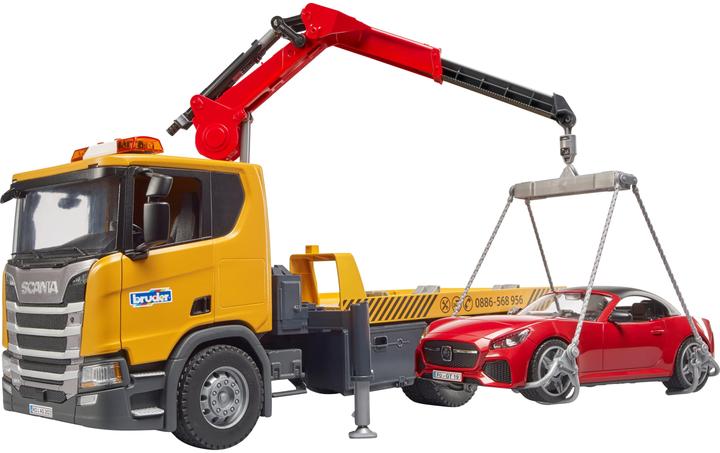 Actual product image Bruder Scania Super 560R Tow Truck w. L+S module + roadster