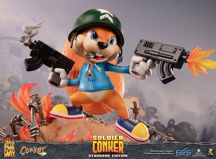 Actual product image First 4 Figures ST Conker's Bad Fur Day : Soldier Conker 33cm